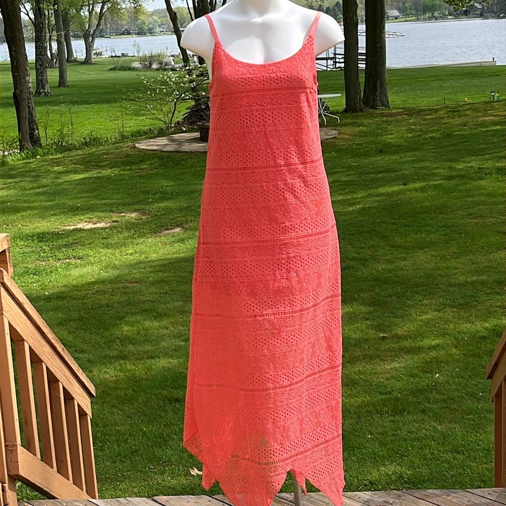 No Boundaries spaghetti strap lace maxi L (11-13)